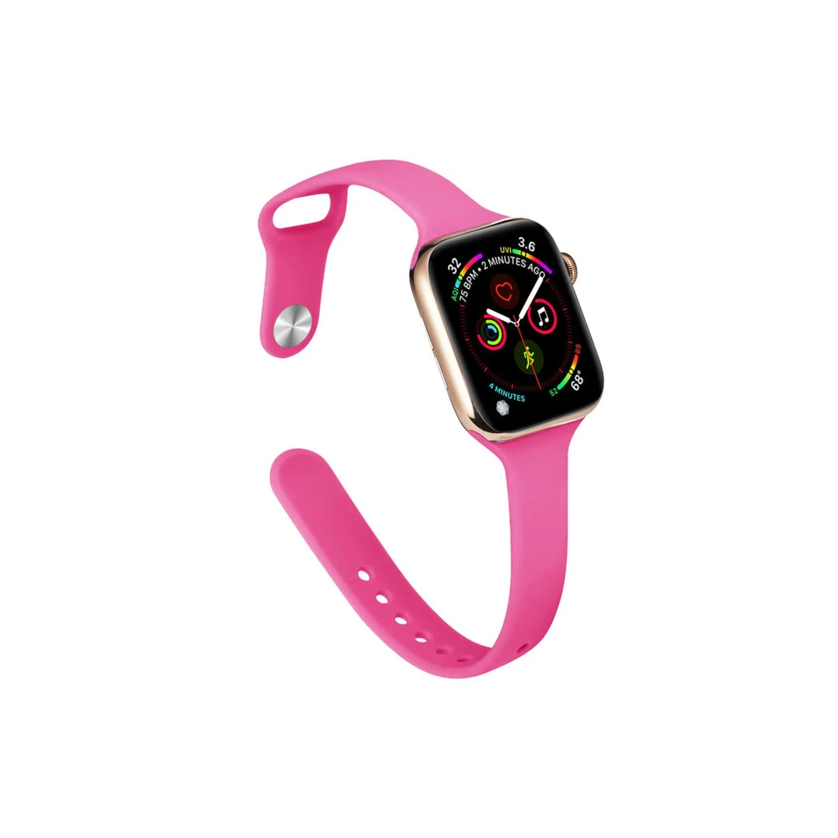 42mm Klasik Pembe Kordon - Esnek ve Rahat Kol Aksesuarı