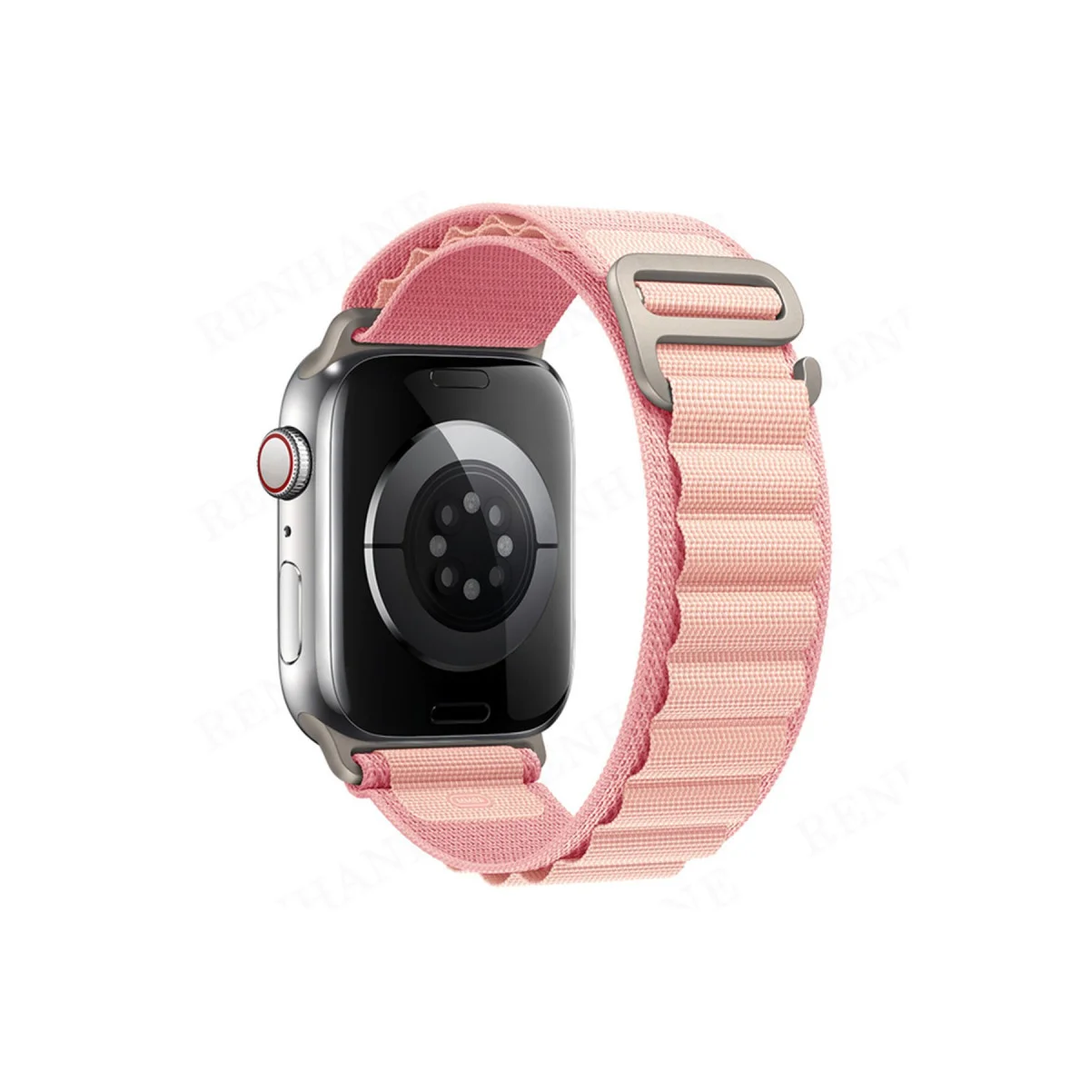 42mm Mountain Kordon Pembe - Cilt Dostu, Özelleştirilebilir ve Dayanıklı Spor Kol Saati