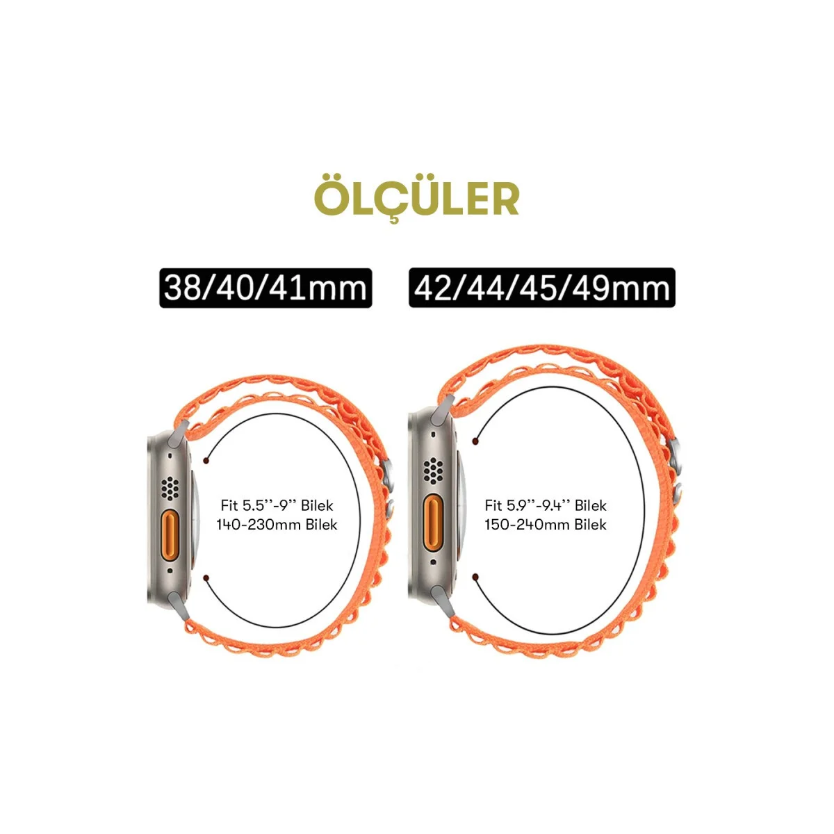 42mm Mountain Kordon Pembe - Cilt Dostu, Özelleştirilebilir ve Dayanıklı Spor Kol Saati