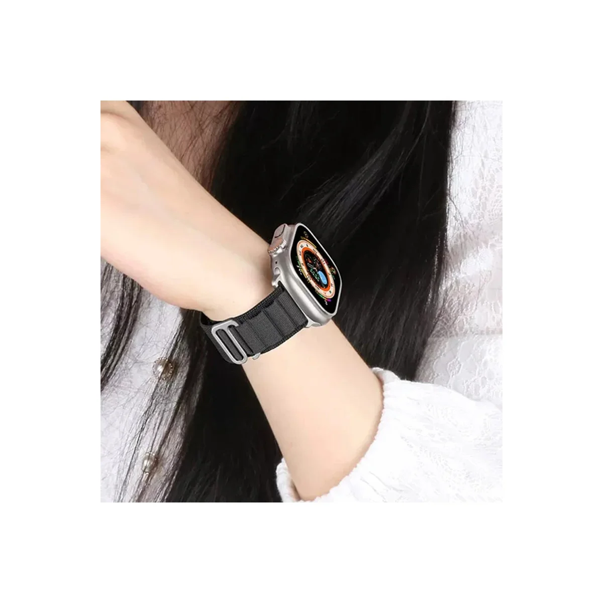 42mm Sarı Mountain Spor Saat Kordonu - Dayanıklı ve Rahat