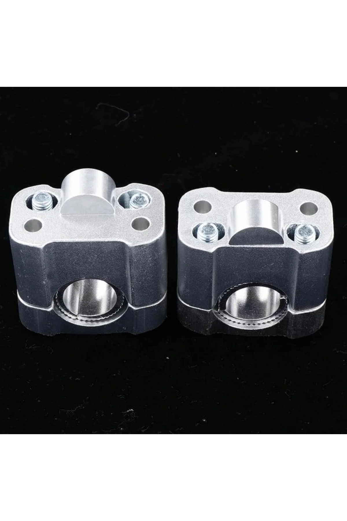 430 2 Parça Motosiklet Gidon Yükselticil 22 mm. 28 mm Nikel Takım - Görsel 4