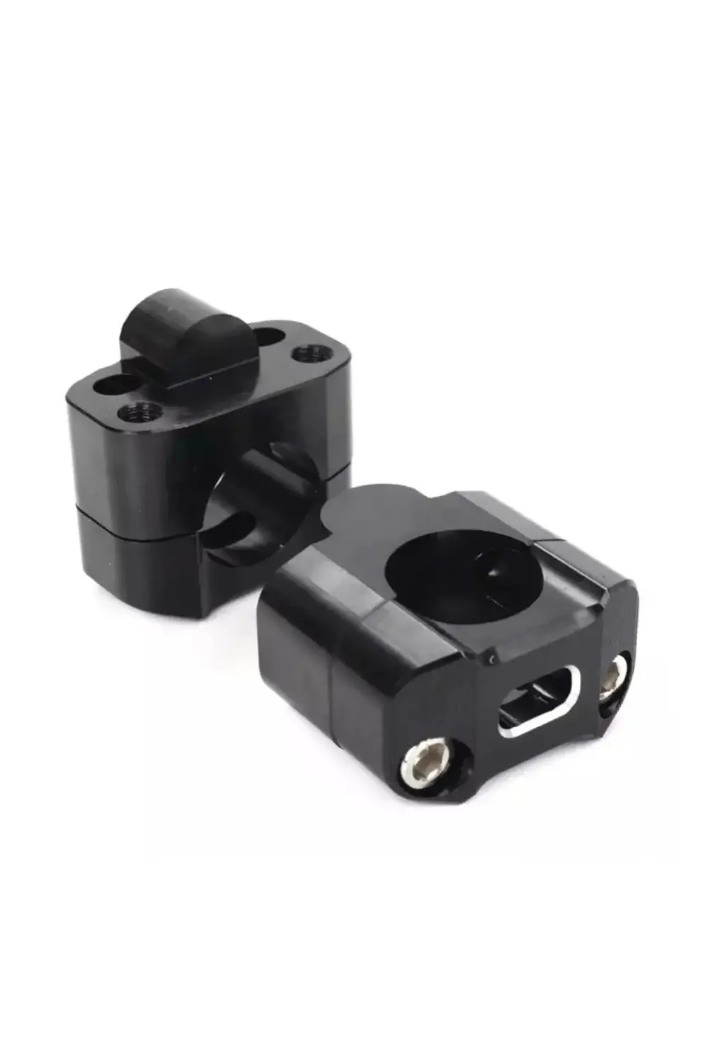 430 2 Parça Motosiklet Gidon Yükselticil 22 mm. 28 mm Siyah Takım