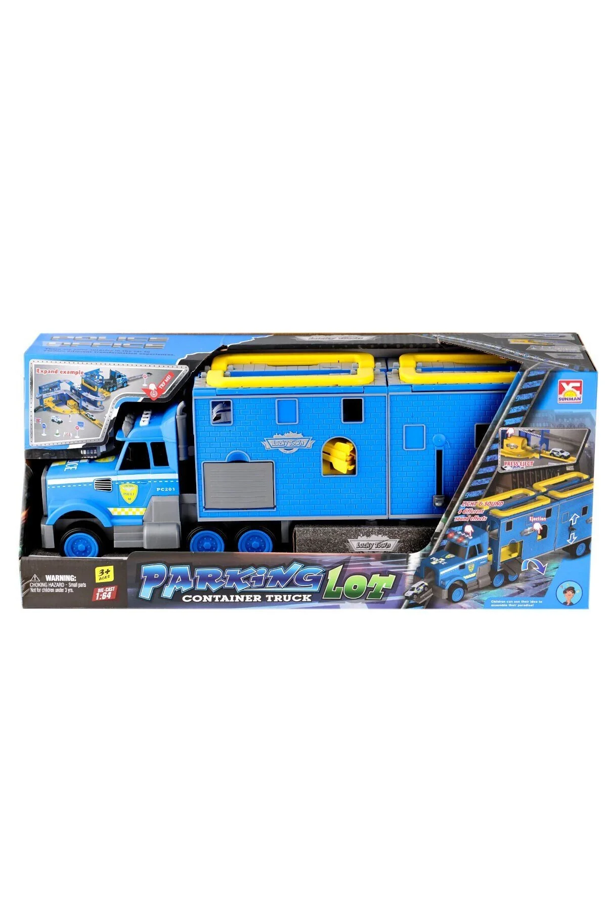 4345 Sesli Işıklı Transporter Garaj Seti
