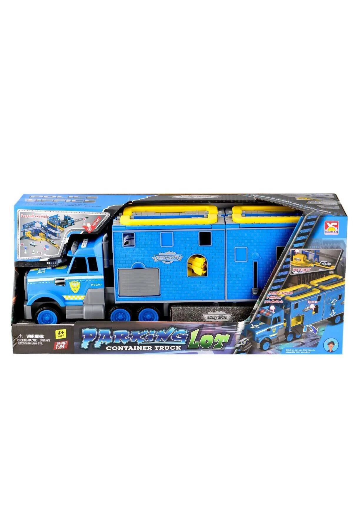 4345 Sesli Işıklı Transporter Garaj Seti
