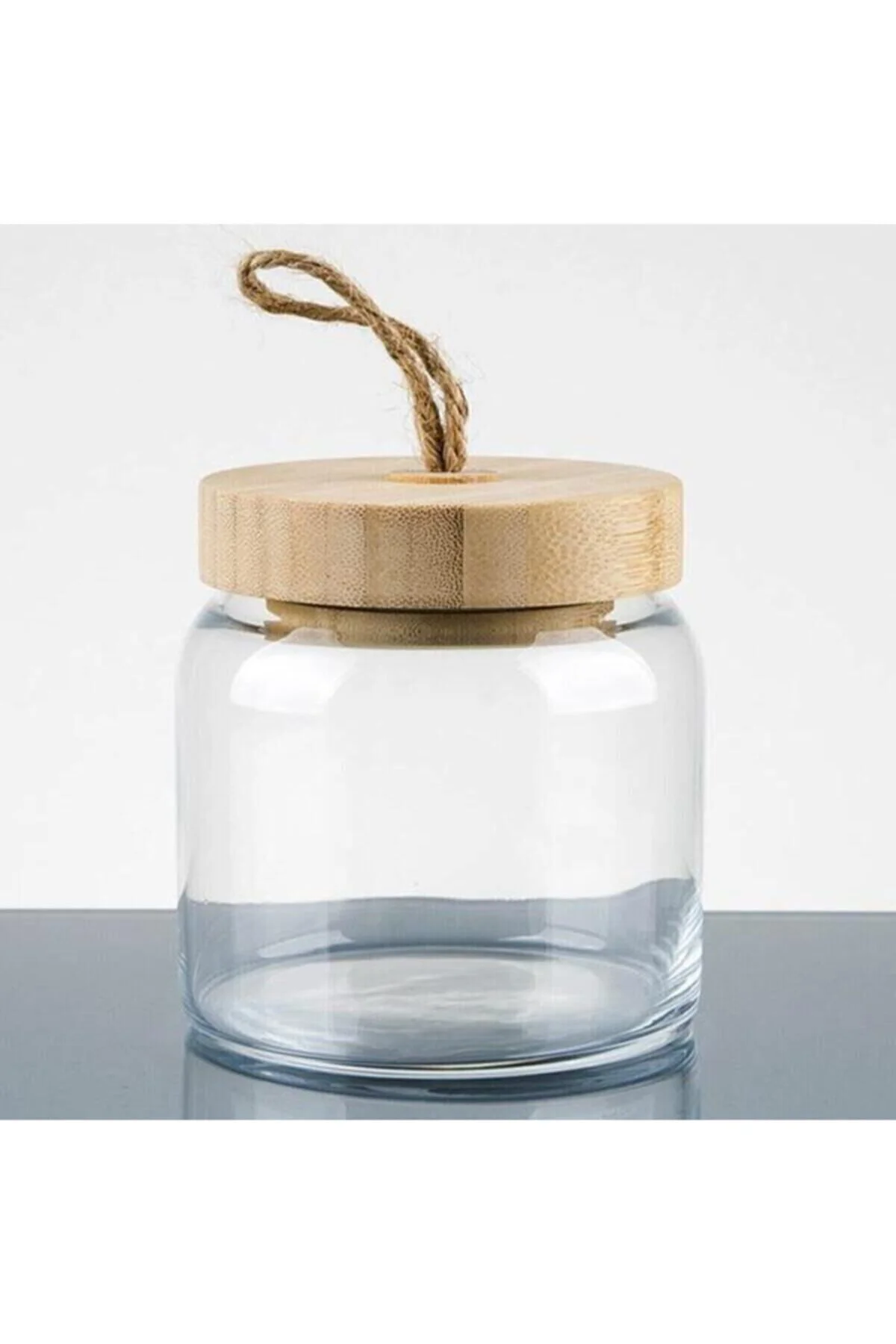 43573 Woody Bambu Kapaklı Kavanoz - 575 Ml