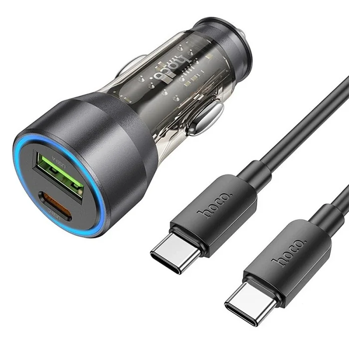 43W Hızlı Araç Şarj Cihazı PD QC 3.0 USB Type-C Çift Çıkışlı