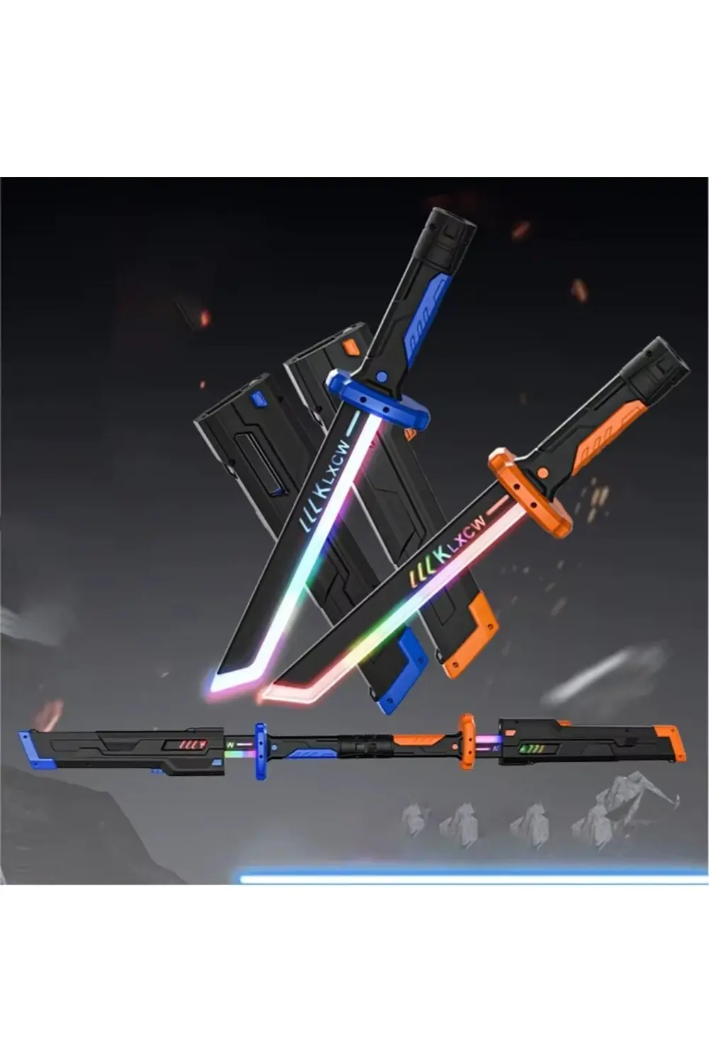 44 Cm Kıvılcım Çıkartan Özel Efektli Şarjlı Işın Kılıcı Sword Daz