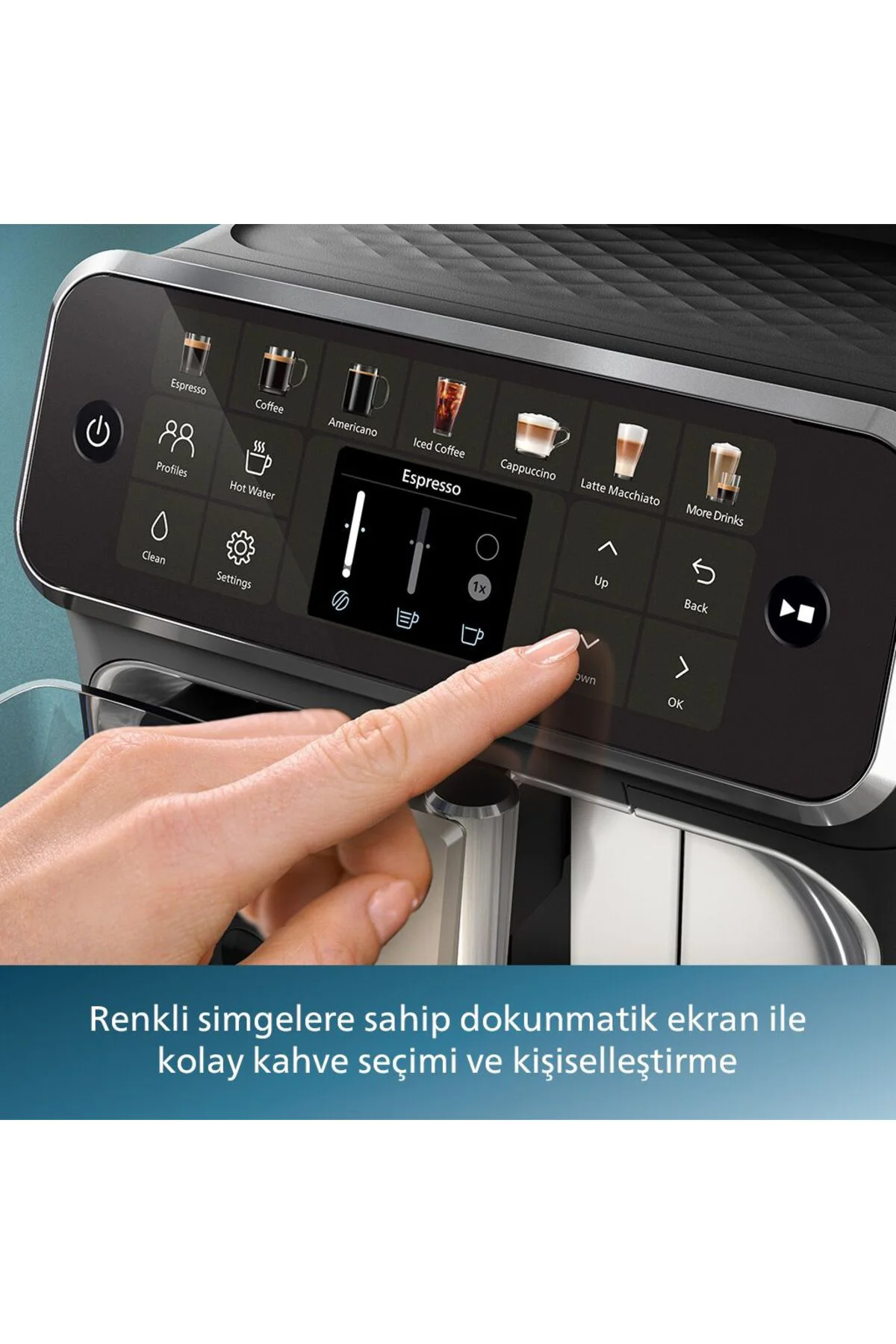 4400 Serisi LatteGo Tam Otomatik Espresso Makinesi, 12 Sıcak ve Soğuk İçecek, QuickStart, EP4446/70