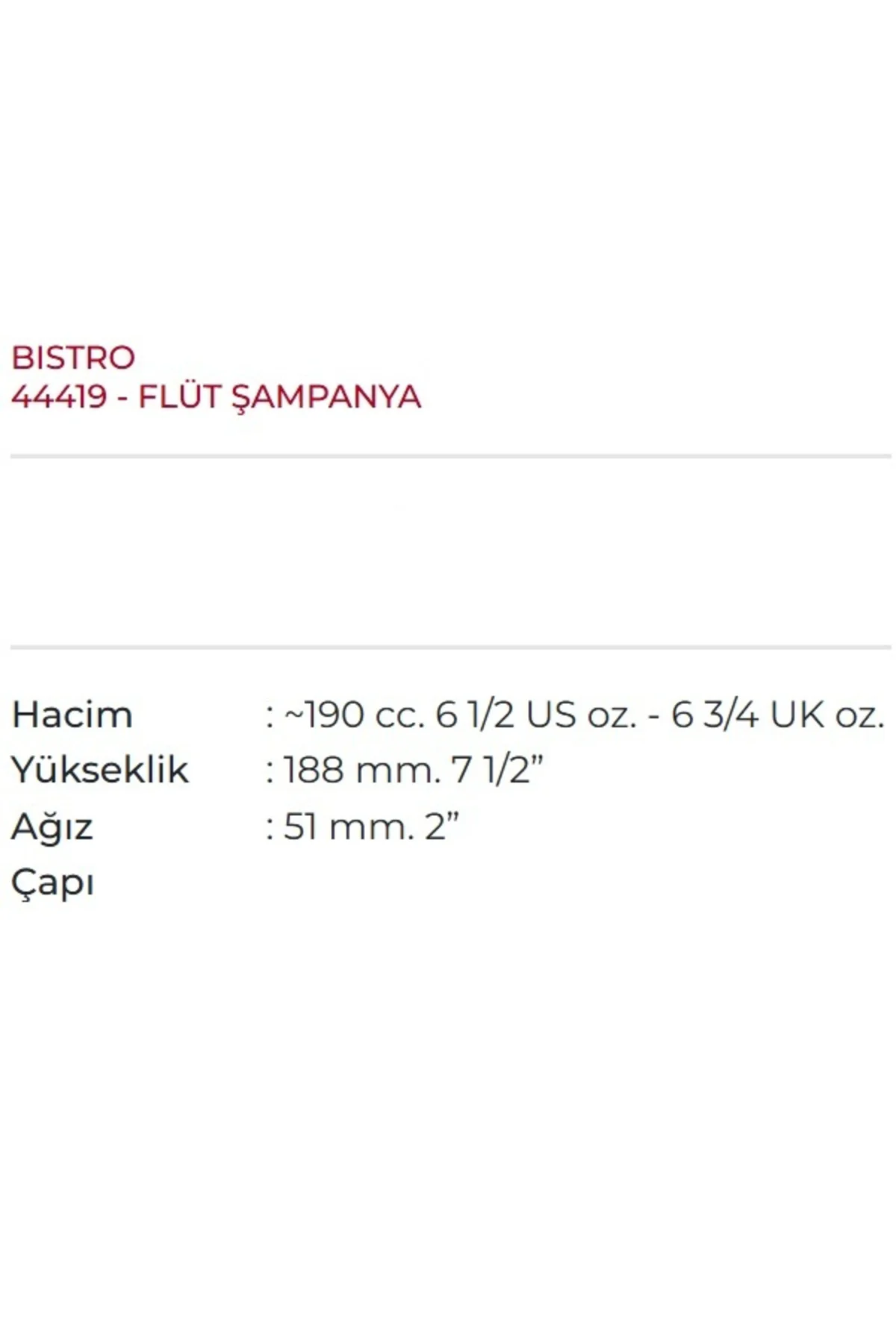 44419 Bistro Ayaklı Bardak 6'lı 190 cc - 1017043 Fiyatı, Yorumları ve Özellikleri