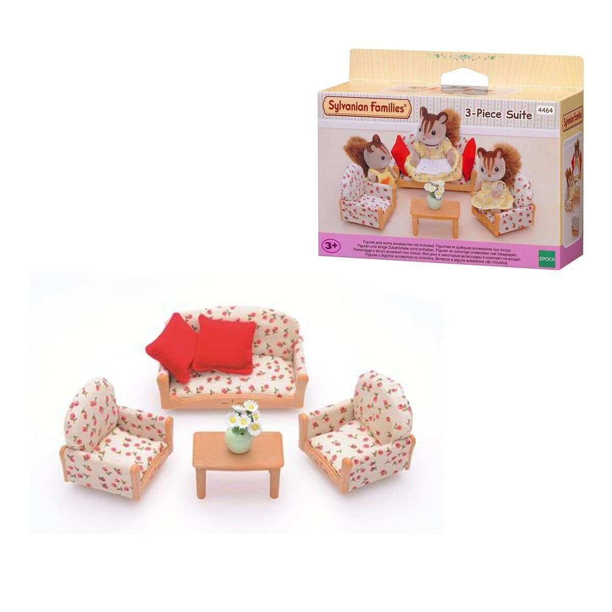 4464 Sylvanian Families, 3 Parça Koltuk Seti , +3 yaş, figürler a 4464 Sylvanian Families, 3 Parça Koltuk Seti , +3 yaş, figürler a