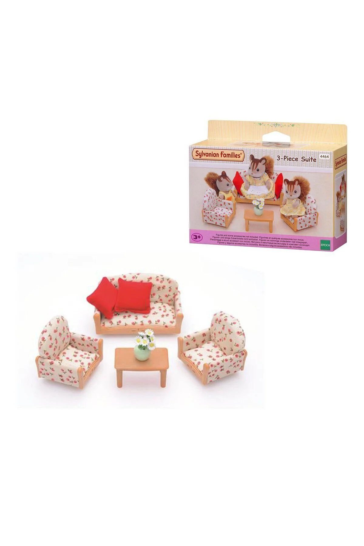 4464 Sylvanian Families, 3 Parça Koltuk Seti , +3 yaş, figürler ayrı satılır.