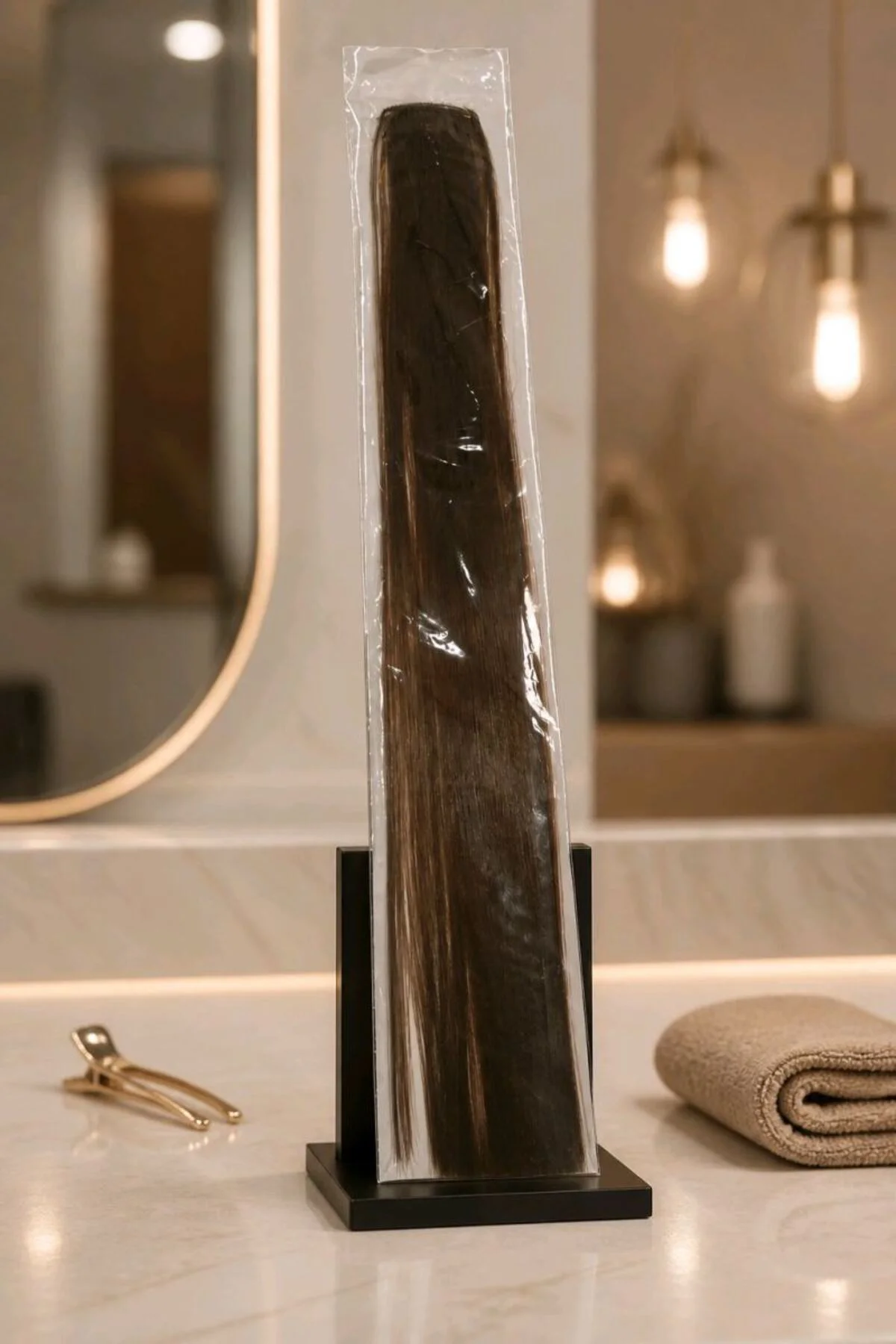 45 cm Gökkuşağı Renklli İnce Saç Aksesuarı