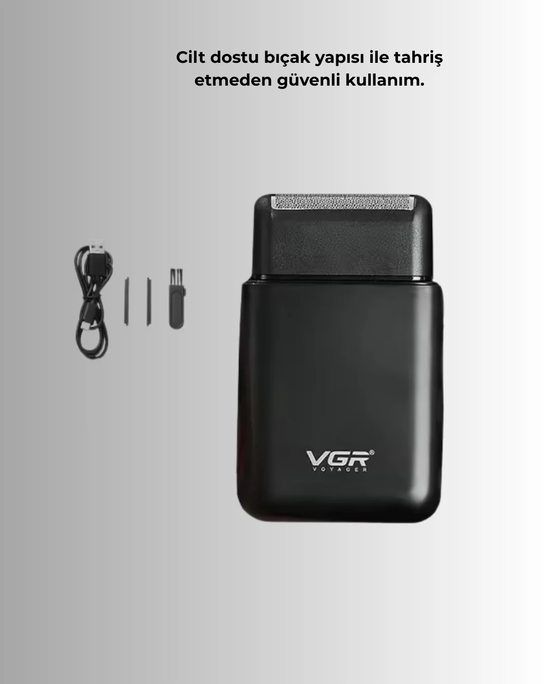 45 Dakika Çalışma Süreli Şarjlı Tıraş Makinesi | ABS Gövdeli