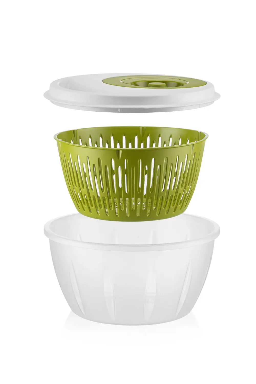 4.5 LT Geniş Hazneli Pratik Döner Mekanizmalı Salata Kurutucu Yeş