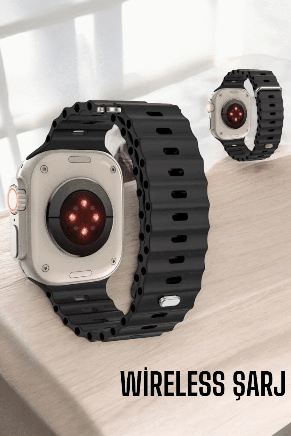 45 MM Gri Kasa Ultra Akıllı Saat Sesli Görüşme, Sağlık Takibi, Suya Dayanıklı