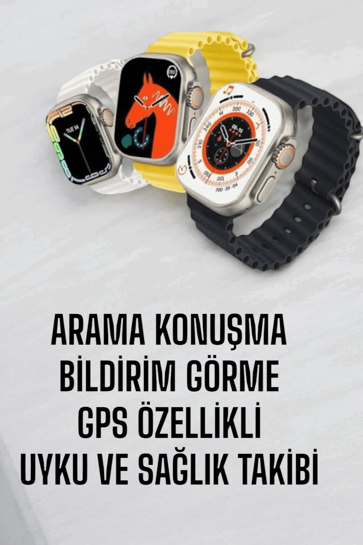 45 MM Gri Kasa Ultra Akıllı Saat Sesli Görüşme, Sağlık Takibi, Suya Dayanıklı 45 MM Gri Kasa Ultra Akıllı Saat Sesli Görüşme, Sağlık Takibi, Suya Dayanıklı