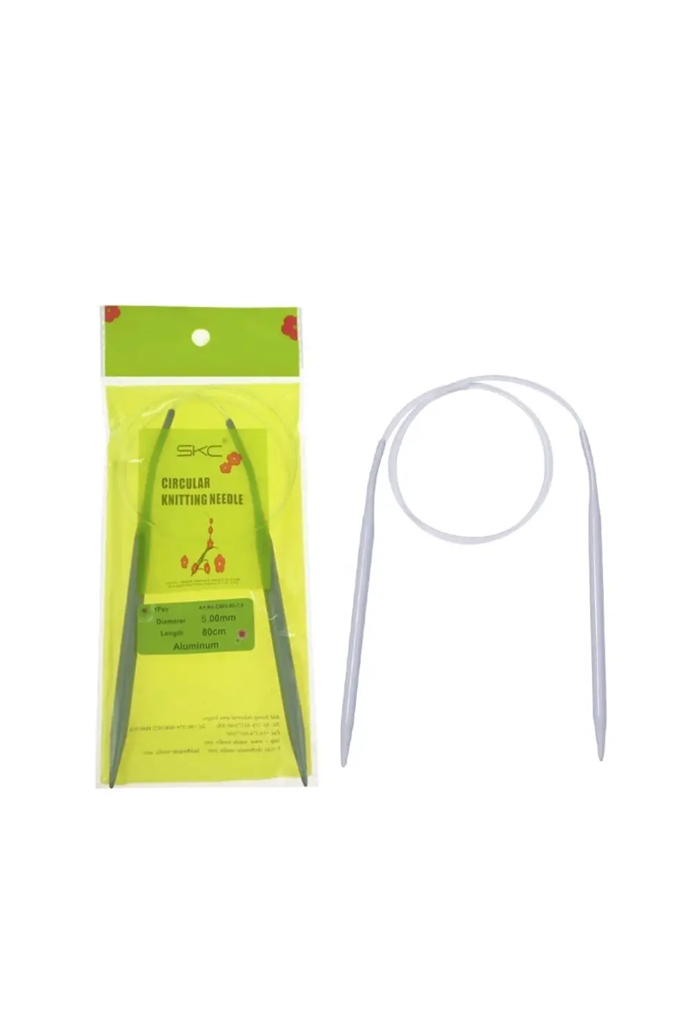 Skc 4,5 Numara Misinalı Örgü Şişi (80 Cm.) No:4,5 Misinalı