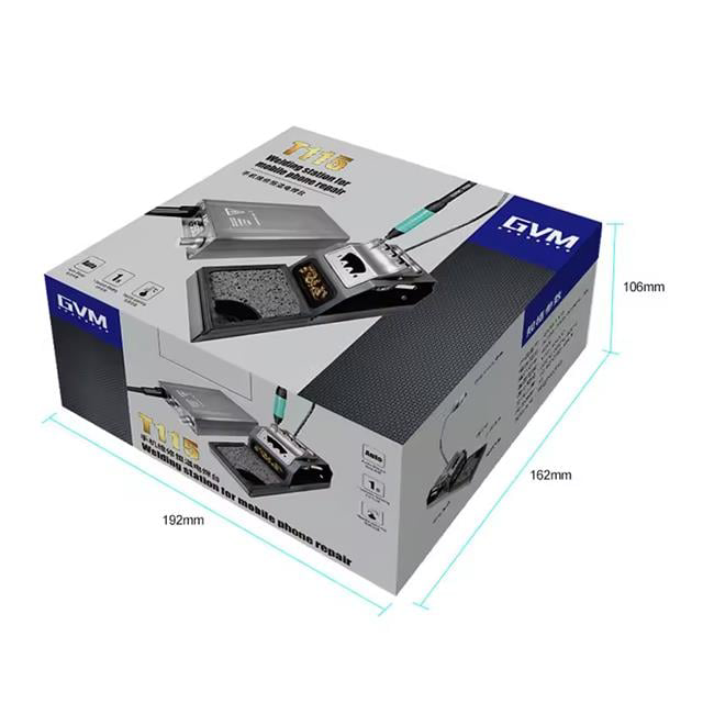 45 Watt SMD Havya İstasyonu 120-450 Derece GVM-T115 (4741)
