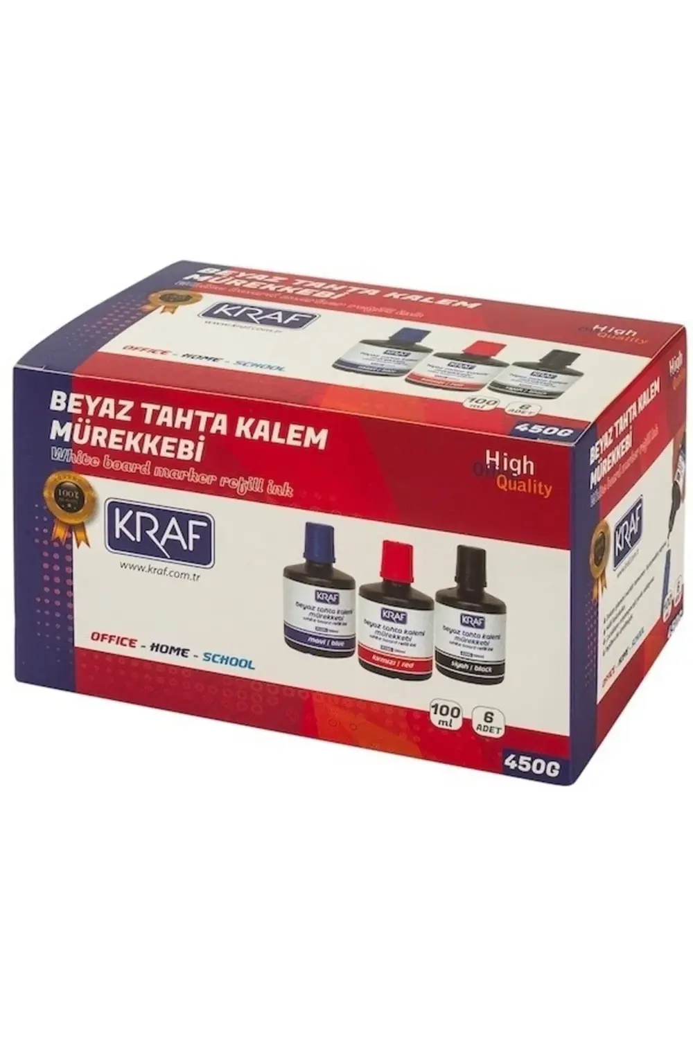 450g Beyaz Yazı Tahtası Mürekkebi Seti 100ml X 6 Adet