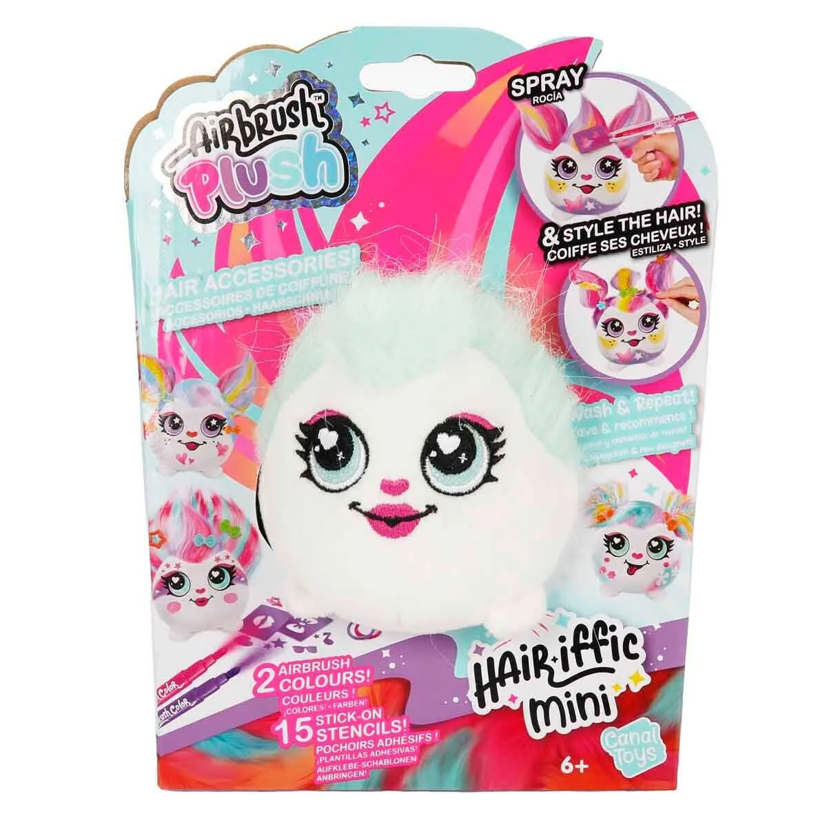 45539 SUN-CNL-HOBİ SET AIRBRUSH PLUSH HAIR IFFIC MINI 3R