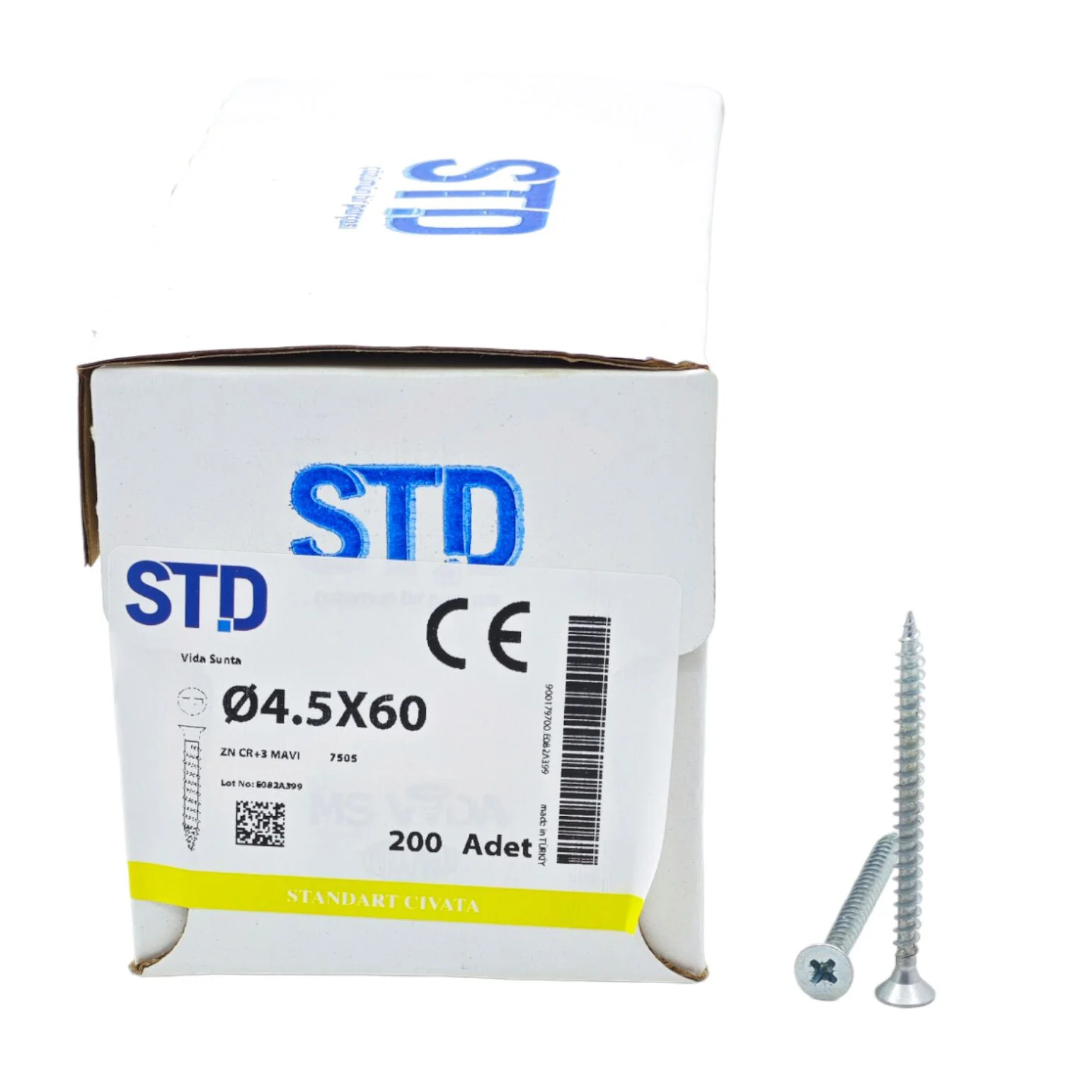 4560   STD 4.5*60mm Sunta Vidası 200lü