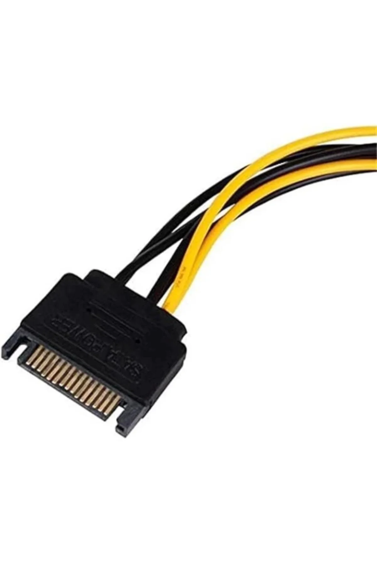4582 15 Pin SATA to 6 Pin Ekran Kartı Power Anakart Güç Kablosu