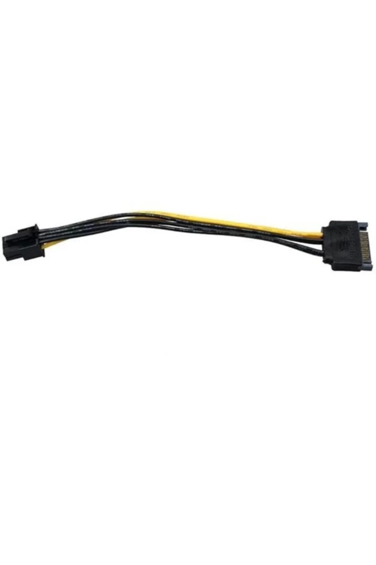4582 15 Pin SATA to 6 Pin Ekran Kartı Power Anakart Güç Kablosu