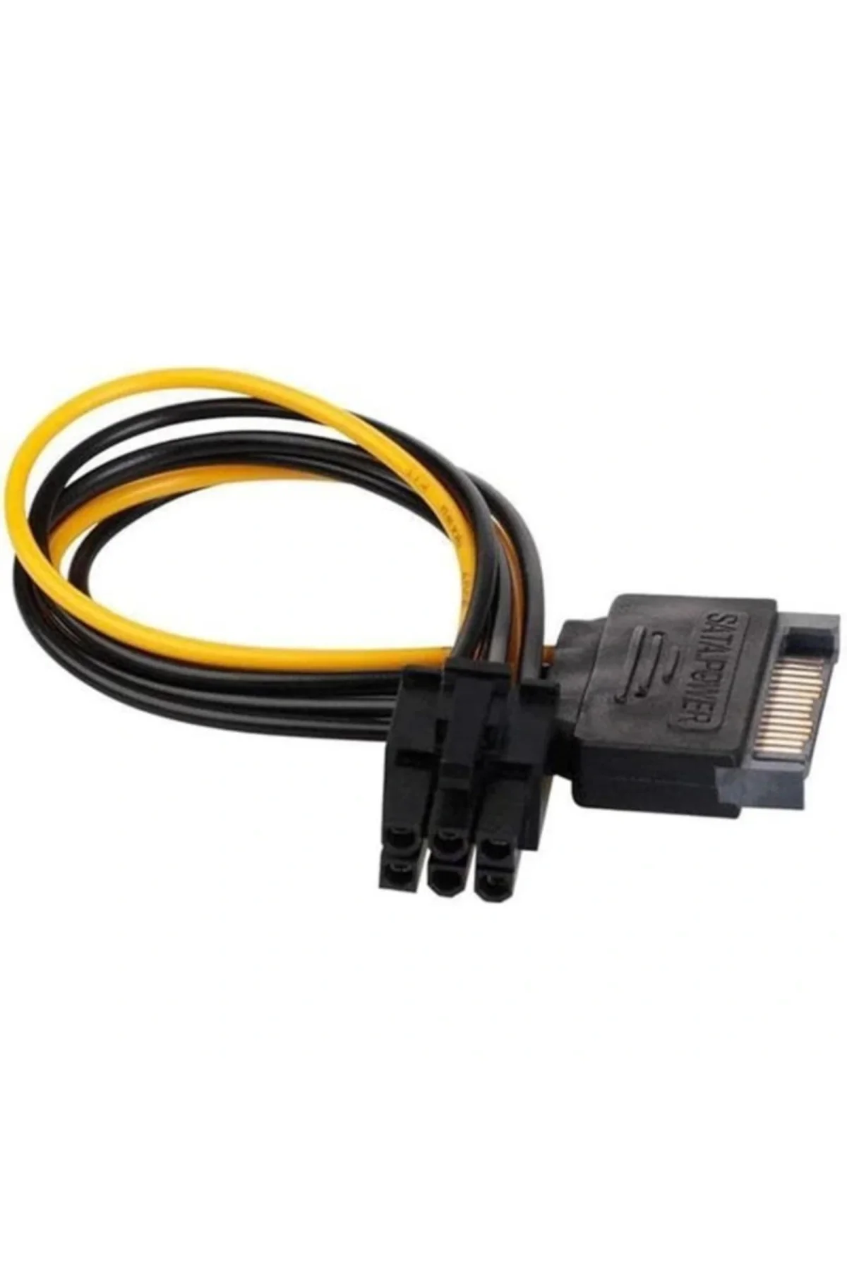 4582 15 Pin SATA to 6 Pin Ekran Kartı Power Anakart Güç Kablosu
