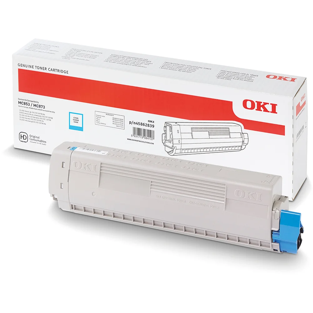45862839 MAVİ TONER/MC853 MC873 MC883/7300 SAYFA