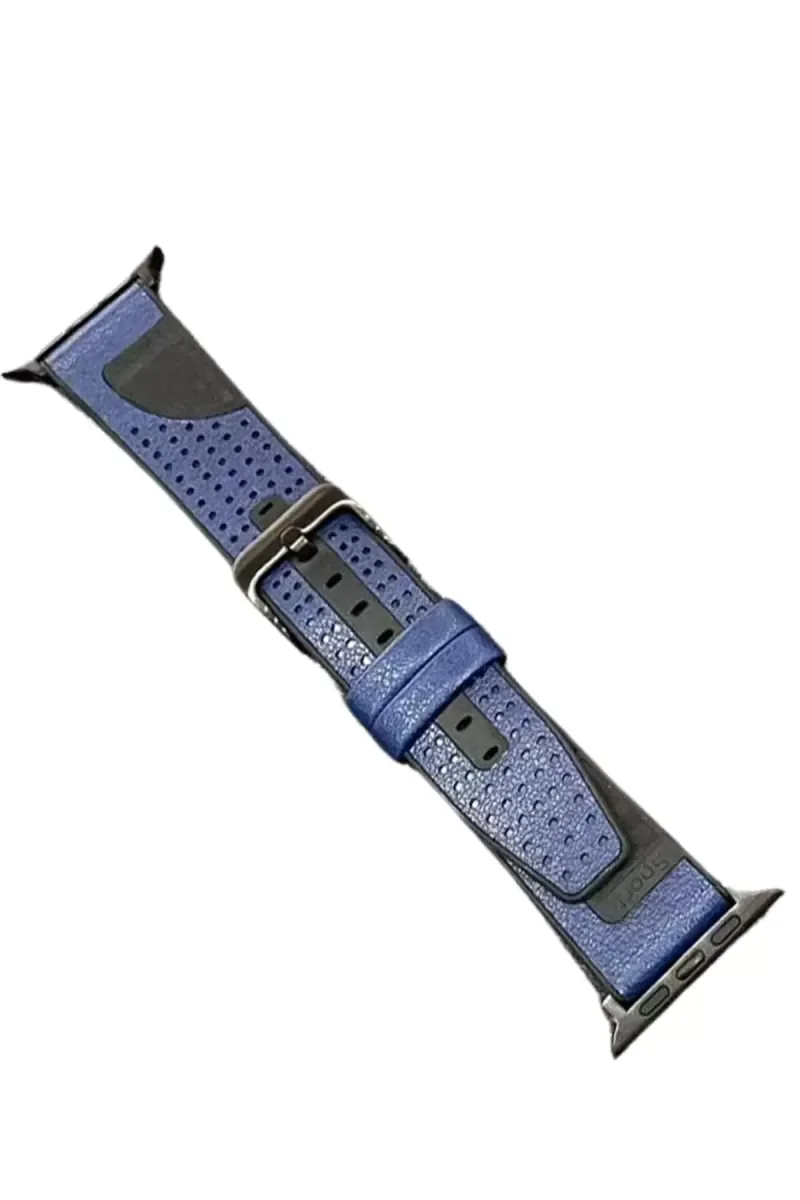 45mm Buff Deri Kordon - Lacivert | Zamansız Şıklıkta Premium Saat Kayışı