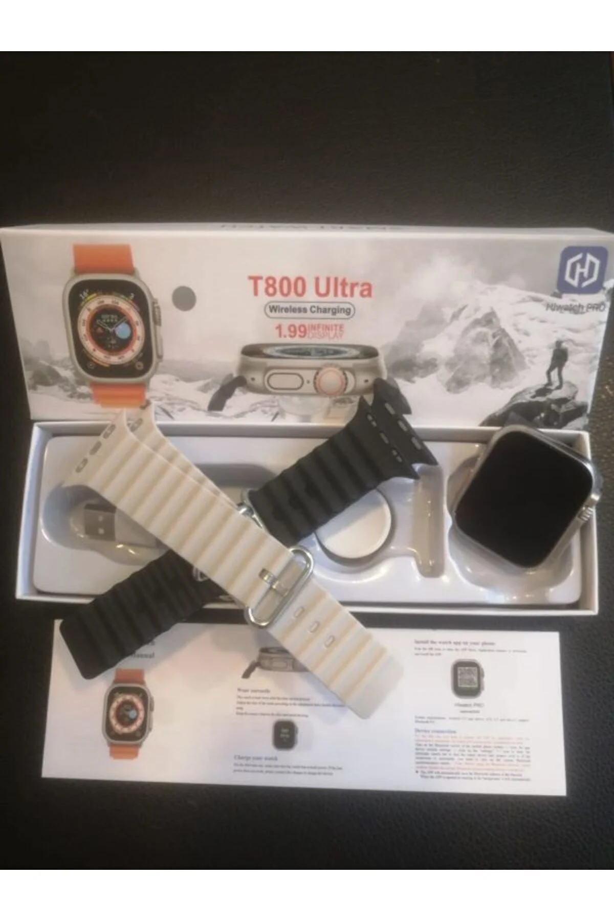 45mm Gri Kasa ve Çok Renkli Silikon Kordonlu Akıllı Saat - GPS, Nabız ve Sesli Görüşmeli