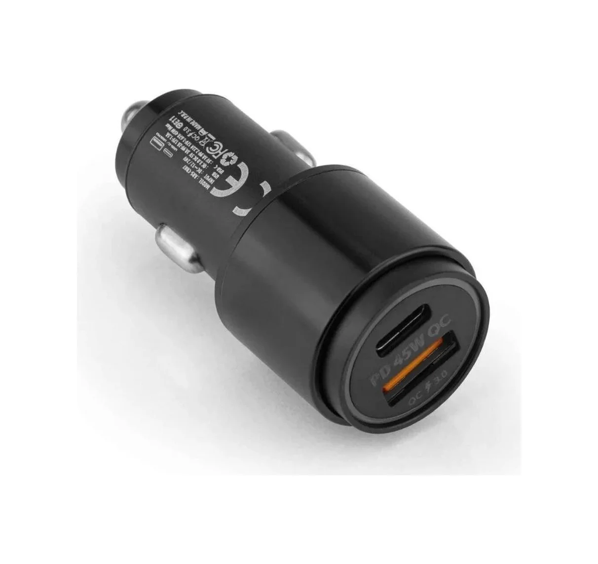 45w Pd Usb Oto Şarj Kafa Hızlı Şarj Çakmaklık Adaptörü, Usb-c Ve Usb-a Çıkışlı, İphone Ve Android Uyumlu Lisinya Diğer