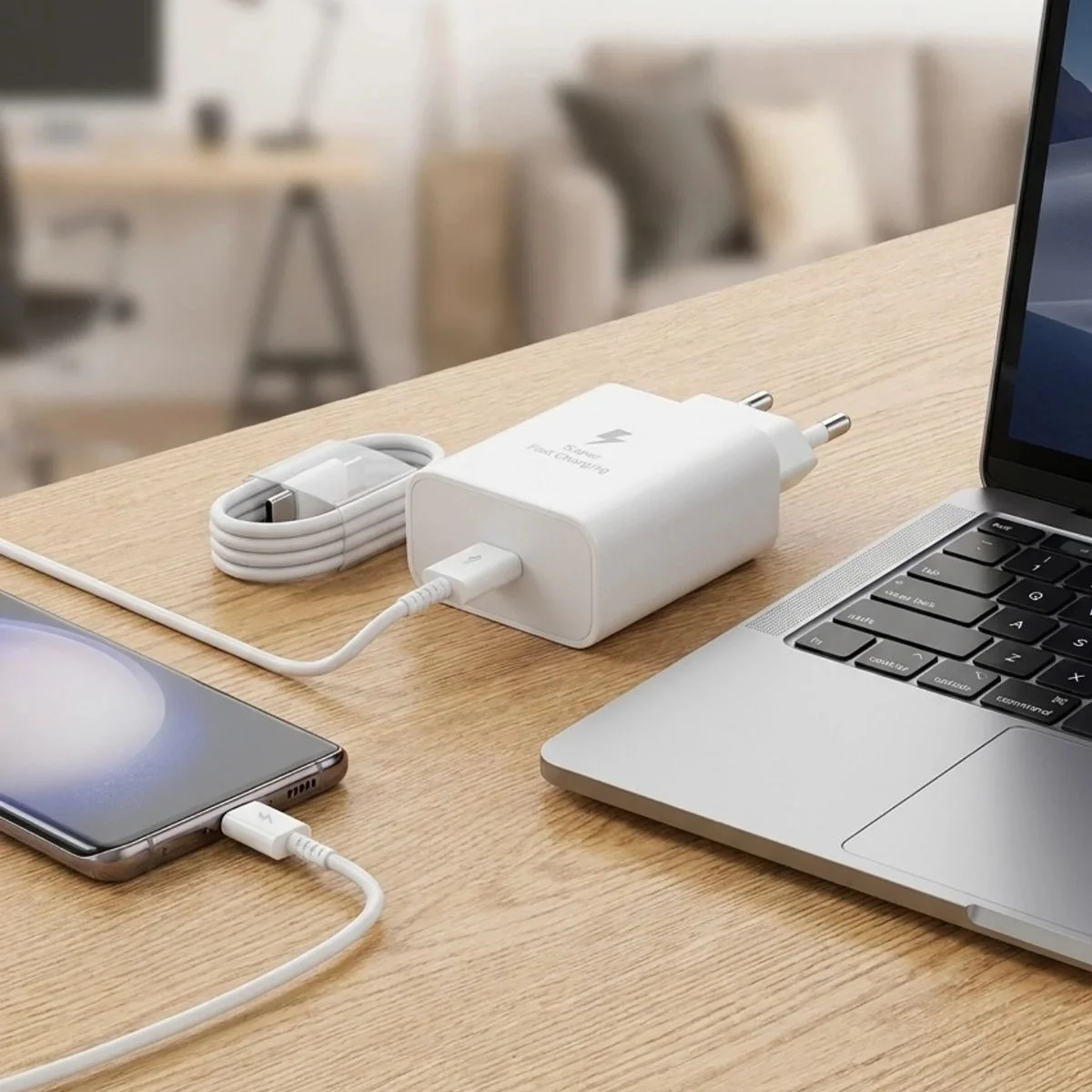 45w Süper Hızlı Şarj Adaptörü Usb-c Pd 3.0 Pps Fast Charger + 5a Type-c To Type-c Kablo Bx40 Fiyatı, Yorumları ve Özellikleri