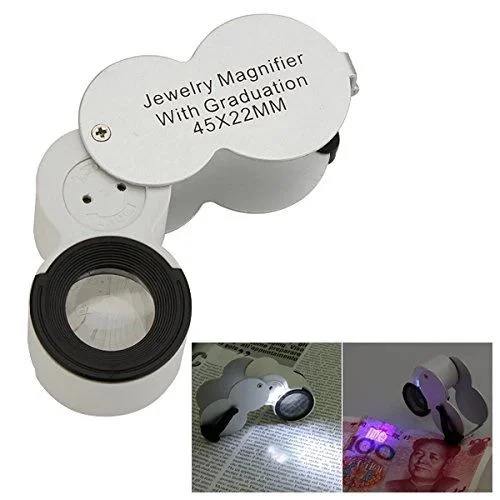 45x Ledli Para Algılama Büyüteç – 22mm Lens, Takı ve Antika Değerleme İçin LED'li Katlanır Büyüteç Fiyatı, Yorumları ve Özellikleri
