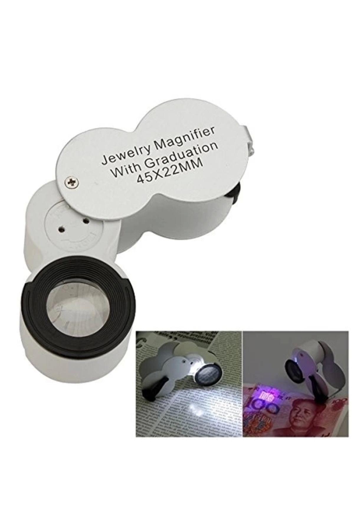 Butik 45X22 Ledli Para Algılama Ve Mezuniyet Takı Değerleme Büyüteç Butik 45X22 Ledli Para Algılama Ve Mezuniyet Takı Değerleme Büyüteç