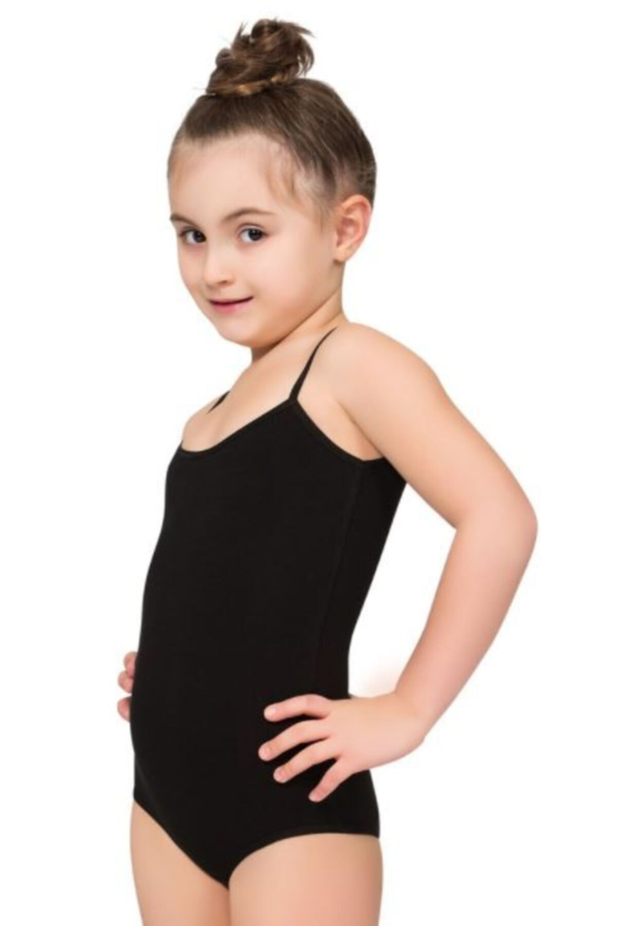 Namaldı 461 Kız Çocuk İp Askılı Bady Siyah