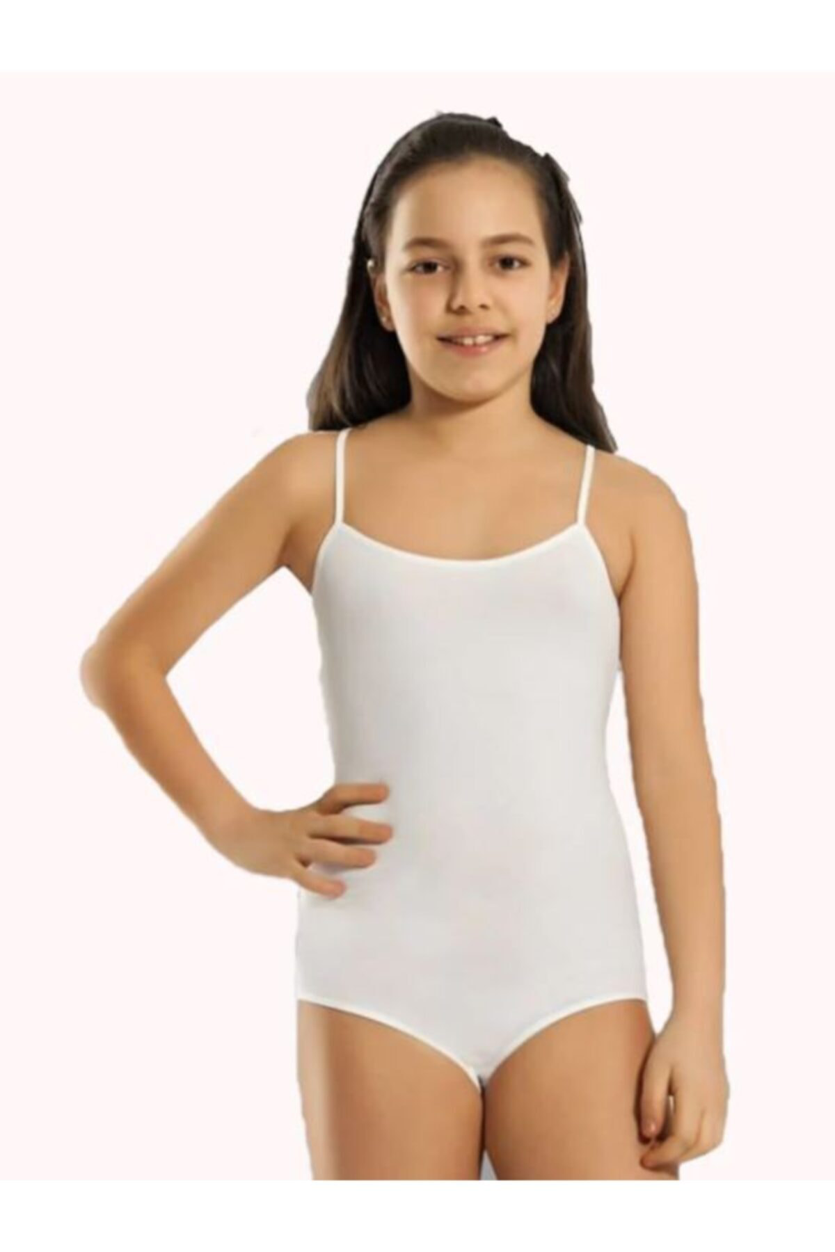 Namaldı 461 Kız Çocuk İp Askılı Bady Siyah