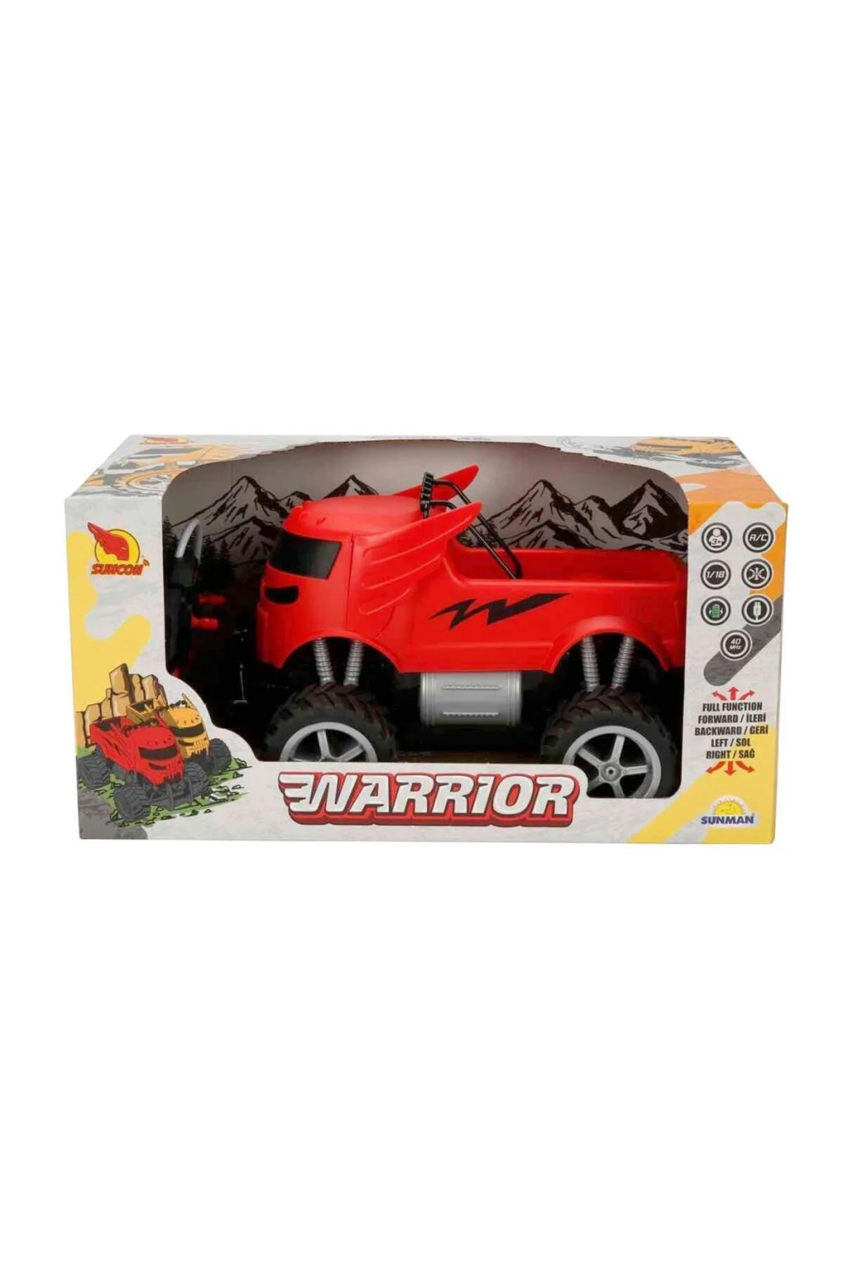 4677 1:18 NessiWorld Warrior USB Şarjlı Uzaktan Kumandalı Araba 28 cm