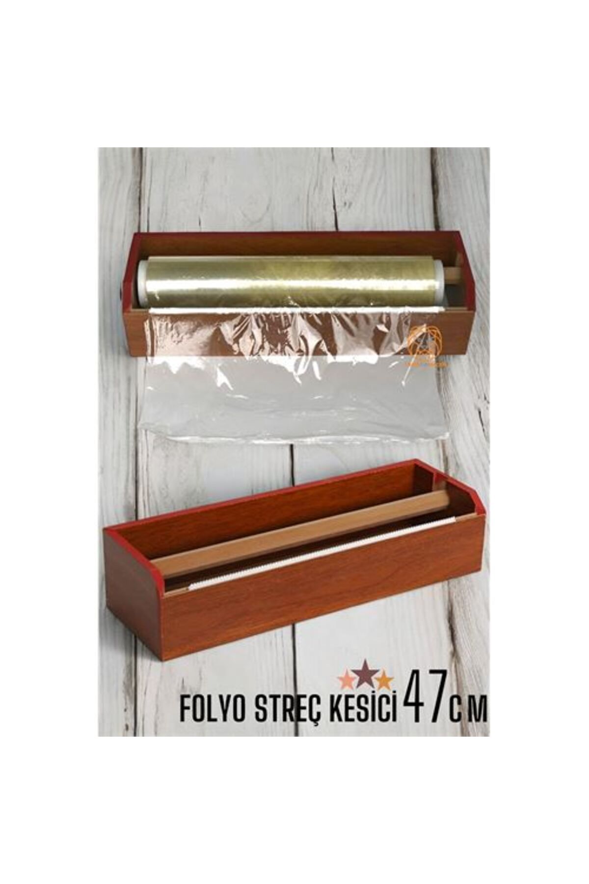 47 Cm Ahşap Streçlik Folyo Ve Streç Film Kesici