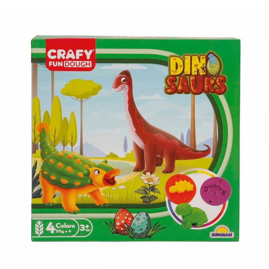 4734 Crafy 14’lü Oyun Hamuru Kalıp Seti – Dinozorlar 4734 Crafy 14’lü Oyun Hamuru Kalıp Seti – Dinozorlar