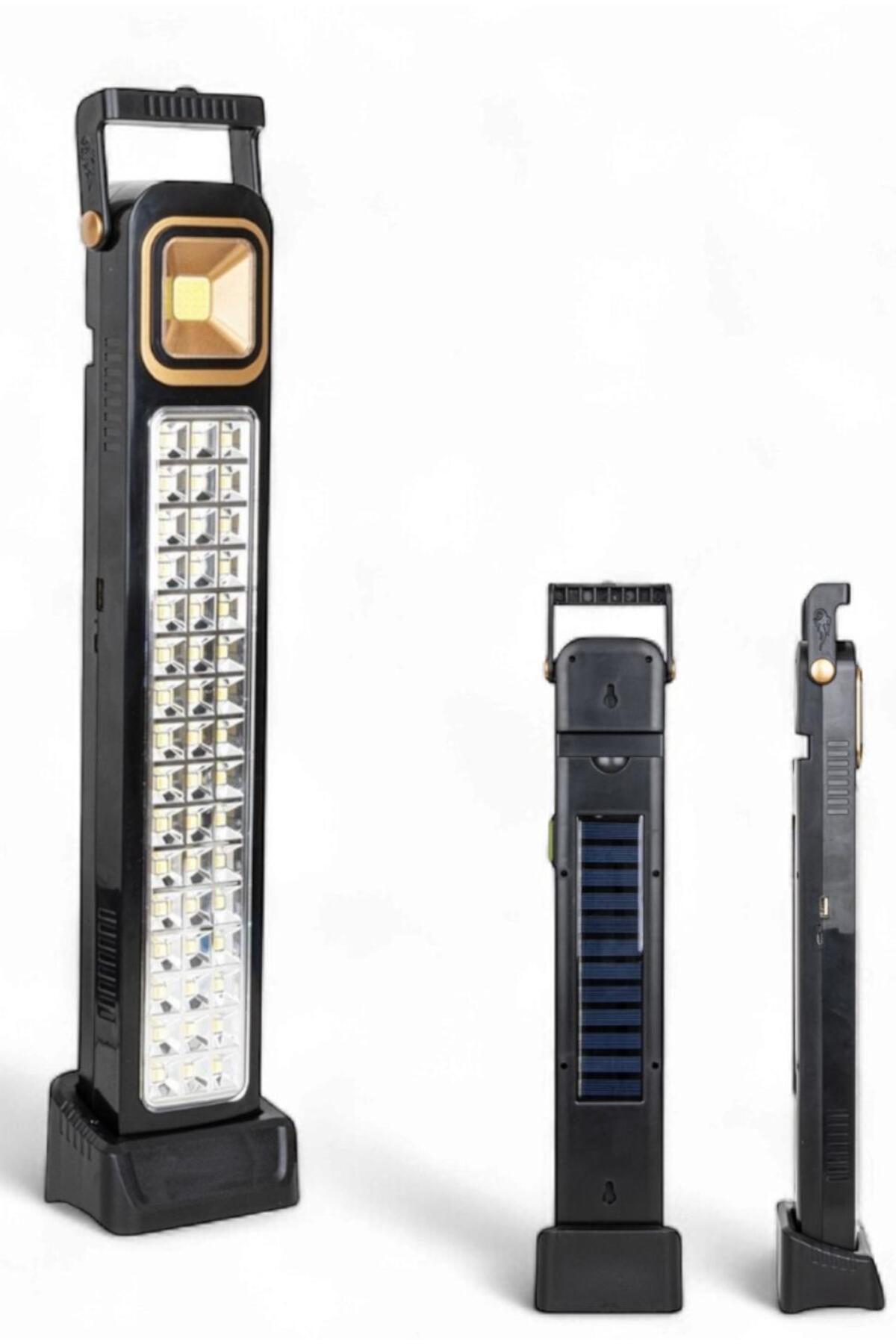 "48 LED'li 45W Güneş Enerjili ve Şarjlı Işıldak | Solar Kamp Lamb