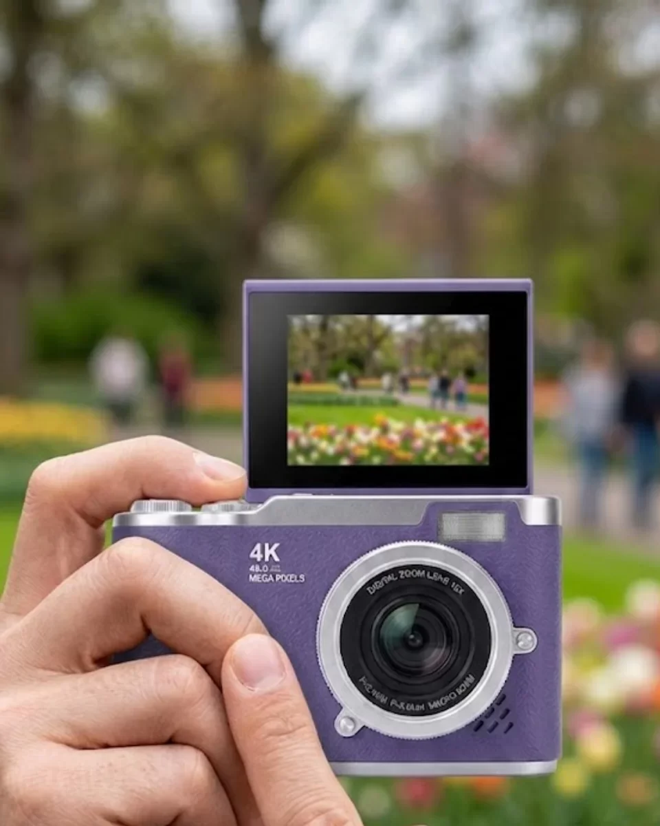 48 MP Dijital Fotoğraf Makinesi 4K Video Flip Ekranlı Kompakt - Profesyonel Görüntü Kalitesi