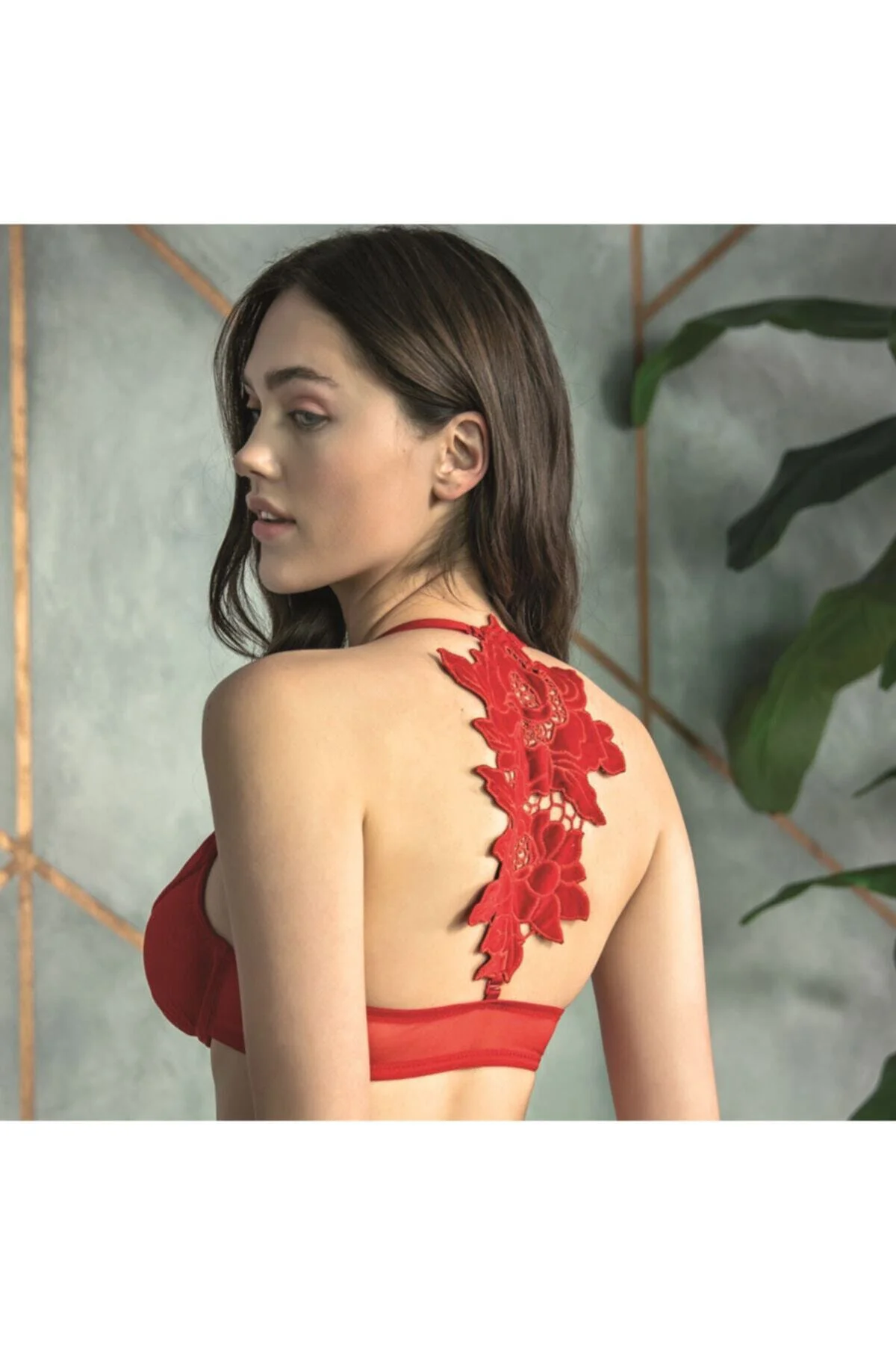 4804 Sütyen Slip Takım Kırmızı
