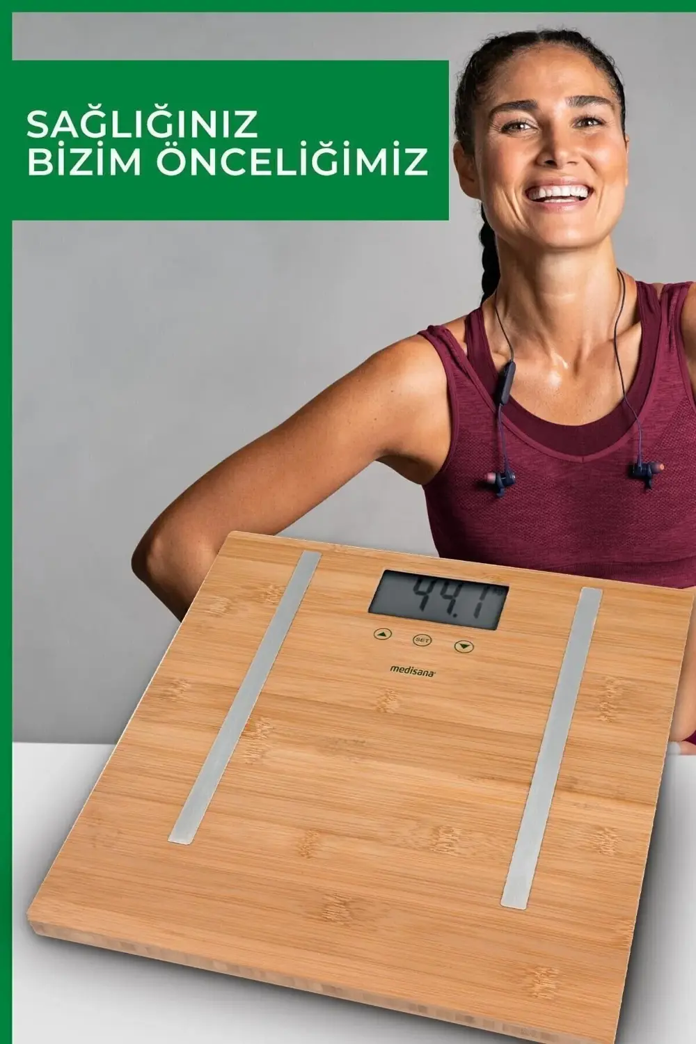 48458 Vücut Analiz Fonksiyonlu Bambo Baskül