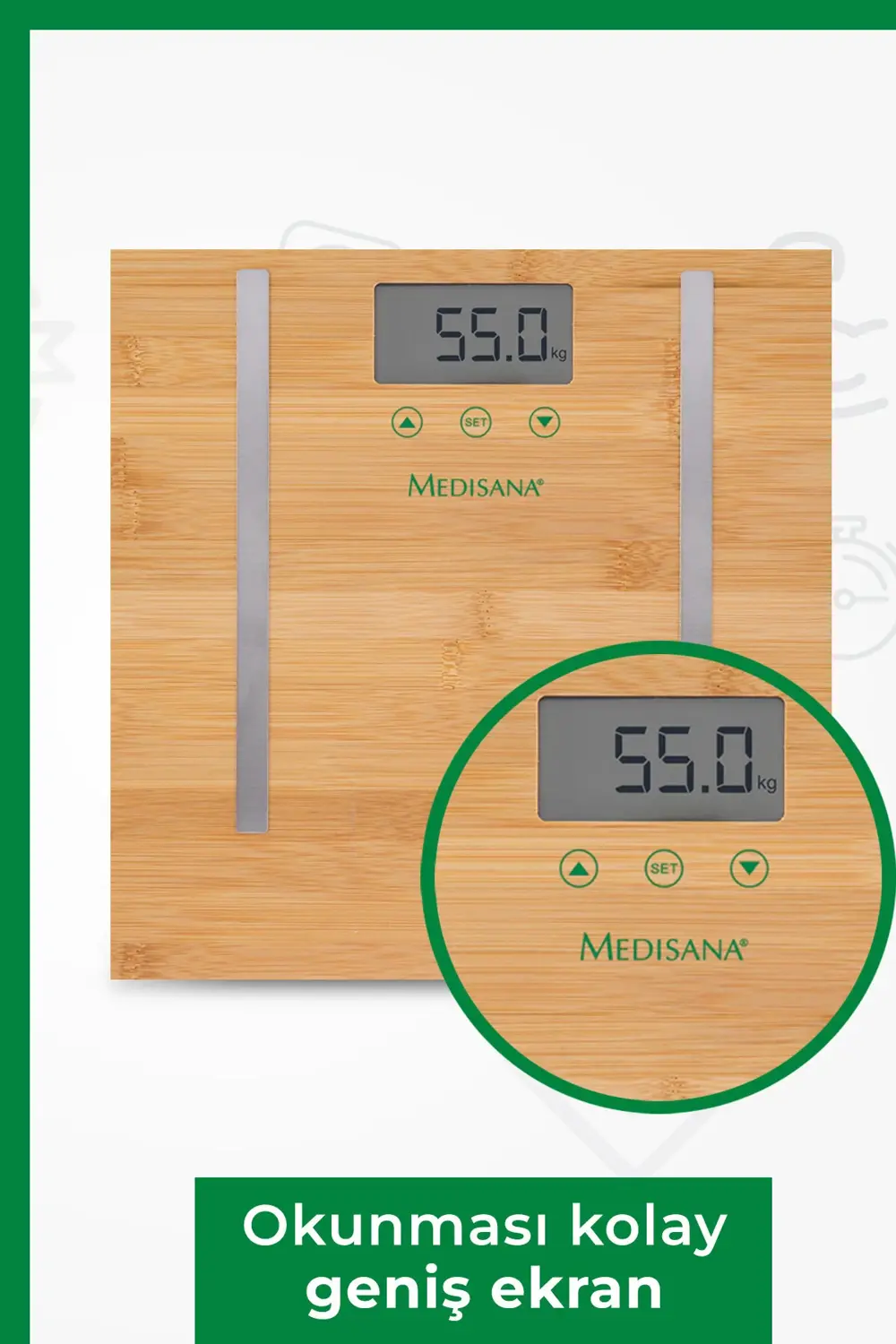 48458 Vücut Analiz Fonksiyonlu Bambo Baskül