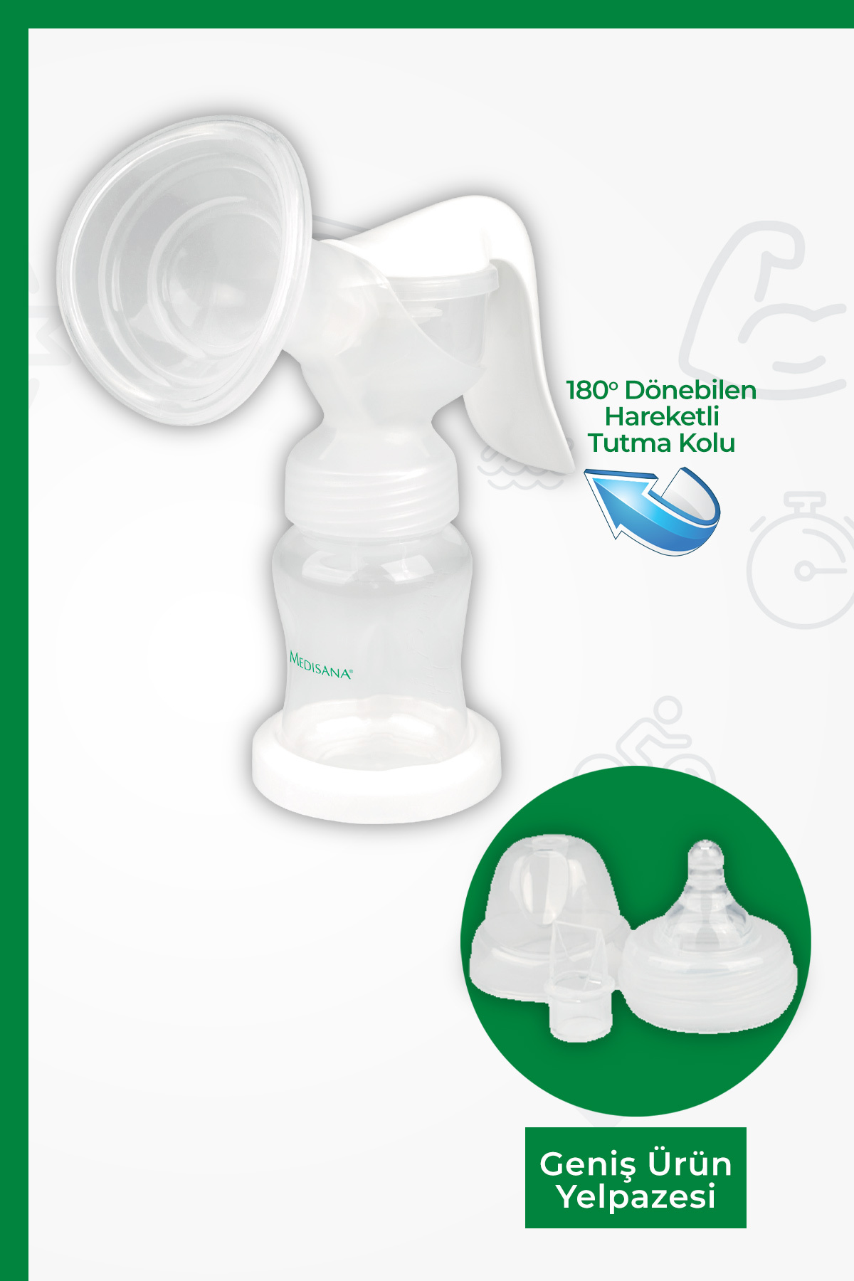 48810 Bpa Free Manual Süt Göğüs Pompası