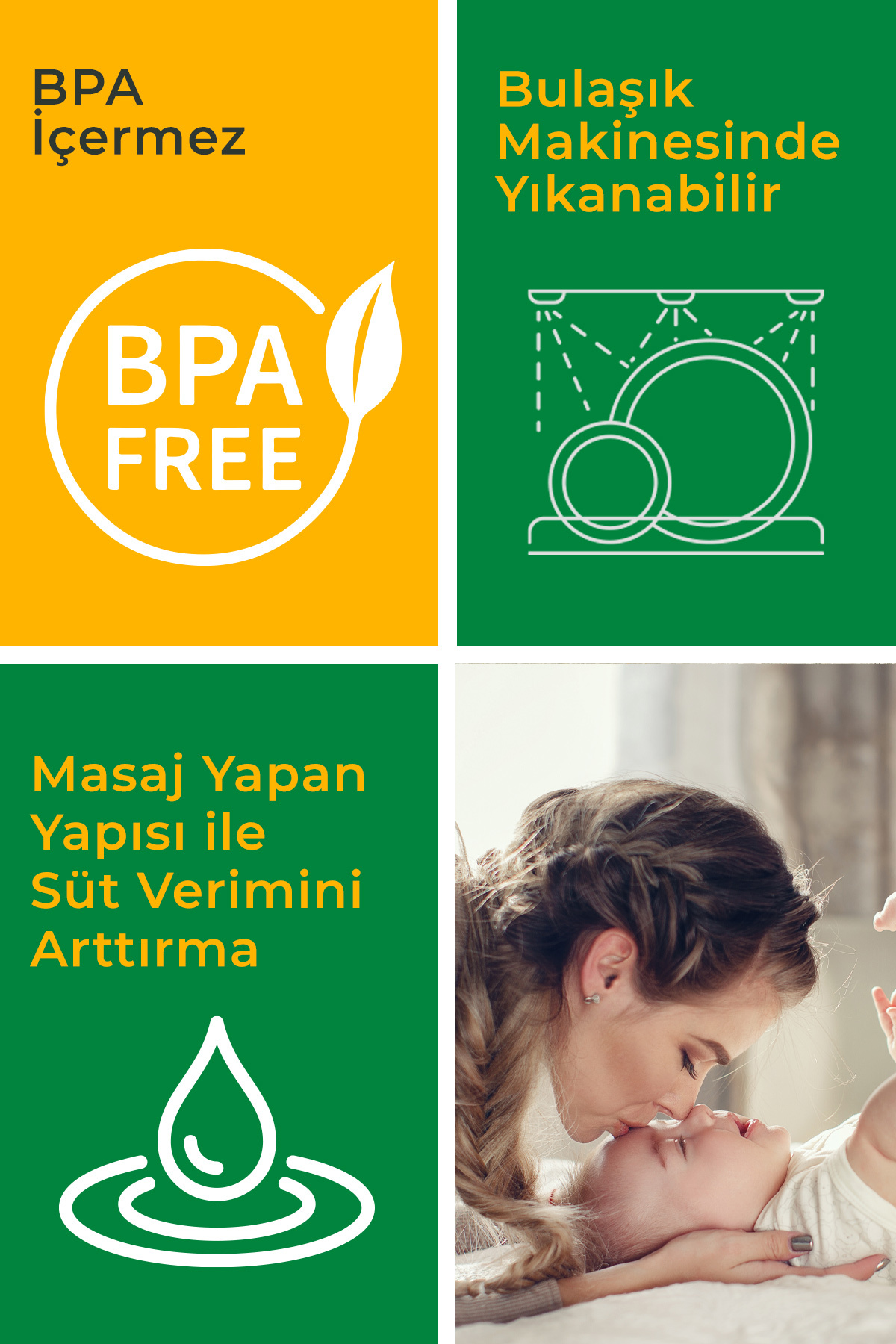 48810 Bpa Free Manual Süt Göğüs Pompası