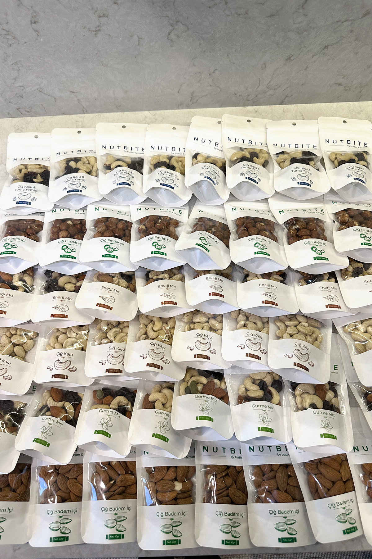 48'li Cep Boy Çiğ Karışık Paket - 48 x 40gr Cep Boy - Doğal Sağlı