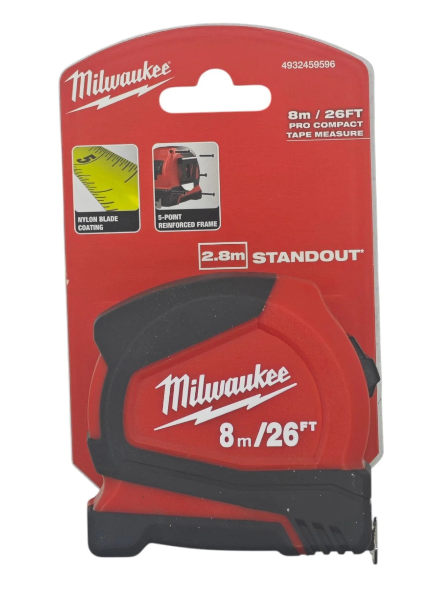 4932459596  Milwaukee Pro Kompakt Şerit Metre 8m*25mm Fiyatı, Yorumları ve Özellikleri