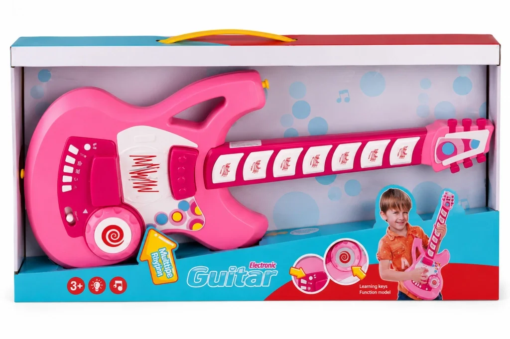 4933 GİTAR FONK TUŞLU ASKILI PEMBE SESLİ Fiyatı, Yorumları ve Özellikleri